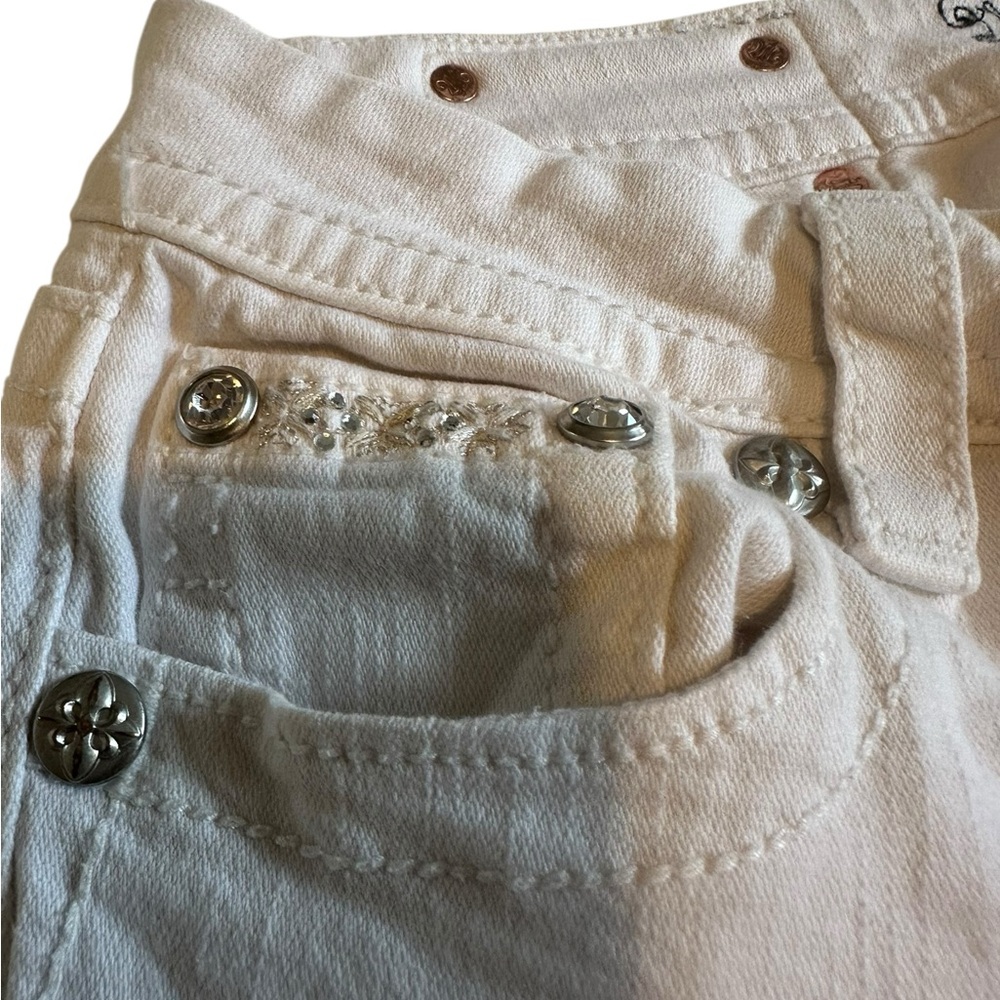 Miss Me White Crop Denim Capri - Picture 10 of 15